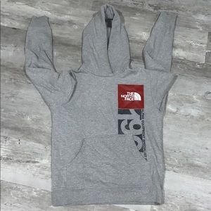 north face sweatshirt gray